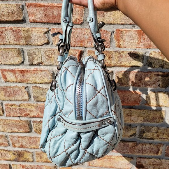 Juicy Couture Blue Quilted Leather Bag - Picture 4 of 15